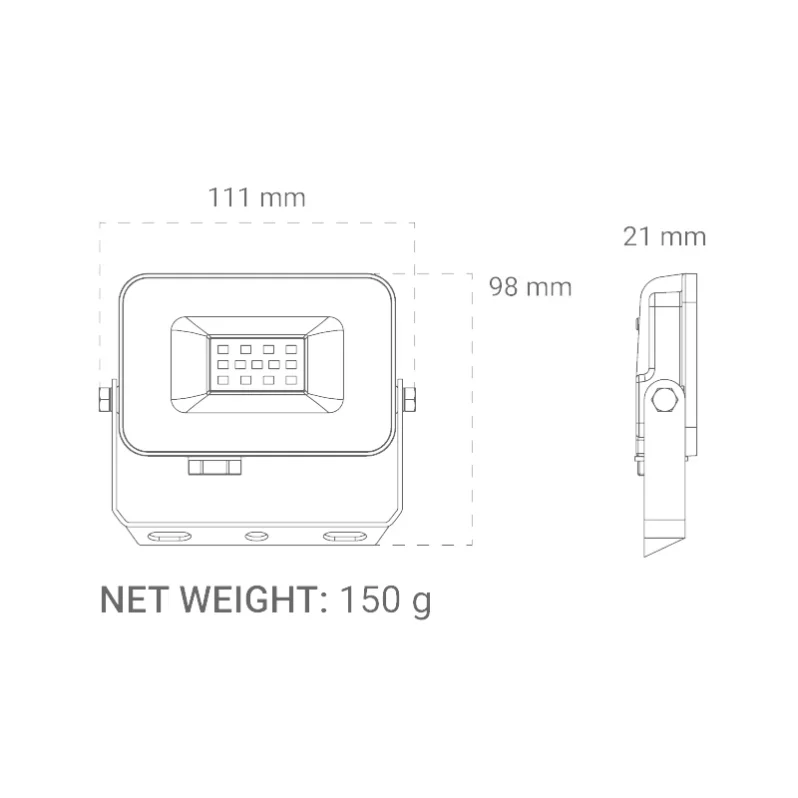 led reflektor bijeli 10w alx-10wh
