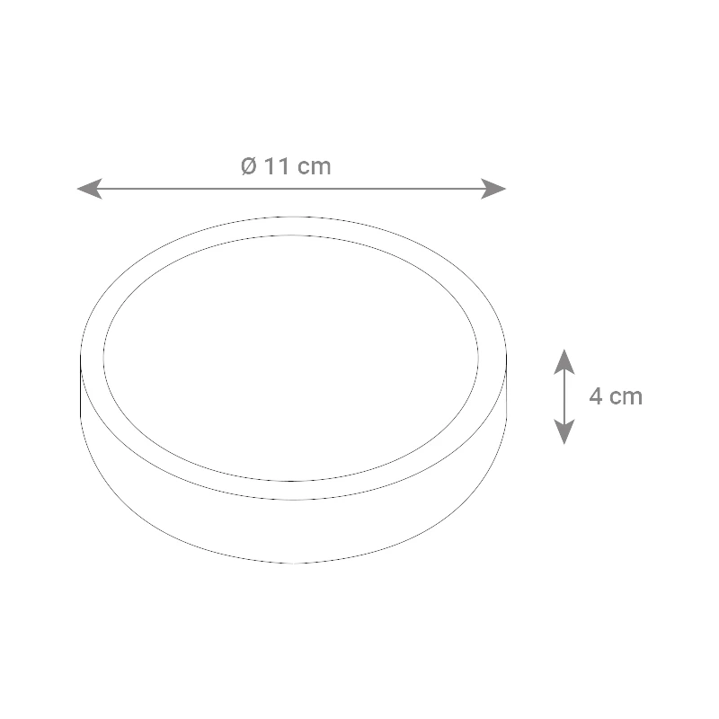 DIMENZIJE LED PANEL NADGRADNI OKRUGLI 6W 4200K
