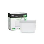 led panel nadgradni 6w 6000k kvadratni