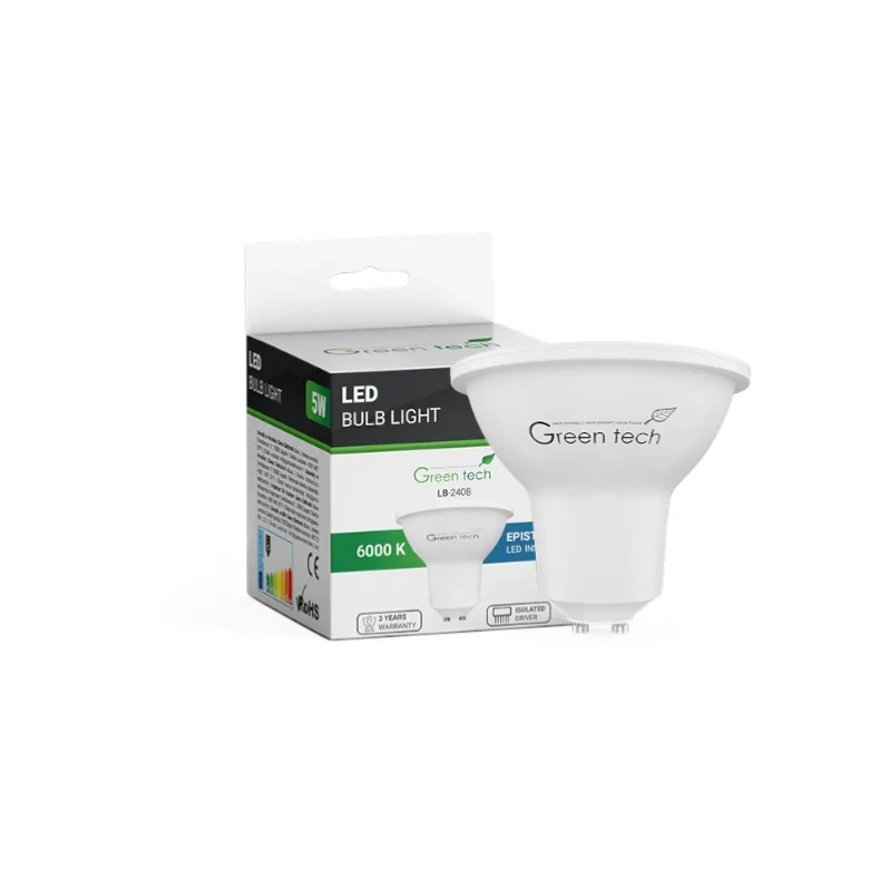 LED SIJALICA GU10 5W 6000K GEEN TECH
